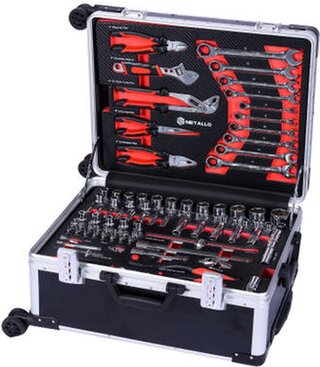 Toolset in koffer, Metallo, 202 stuks